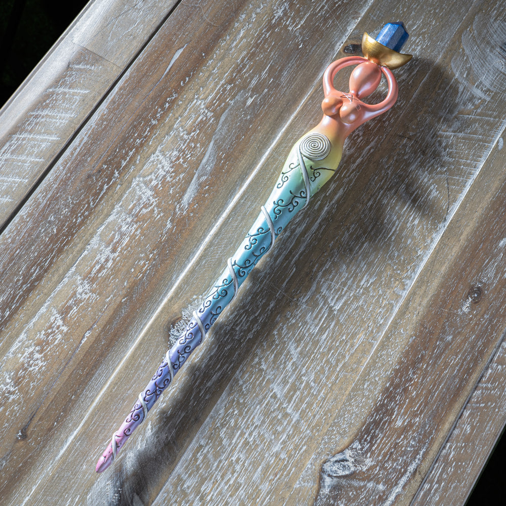 Spiral Goddess Mystical Wand