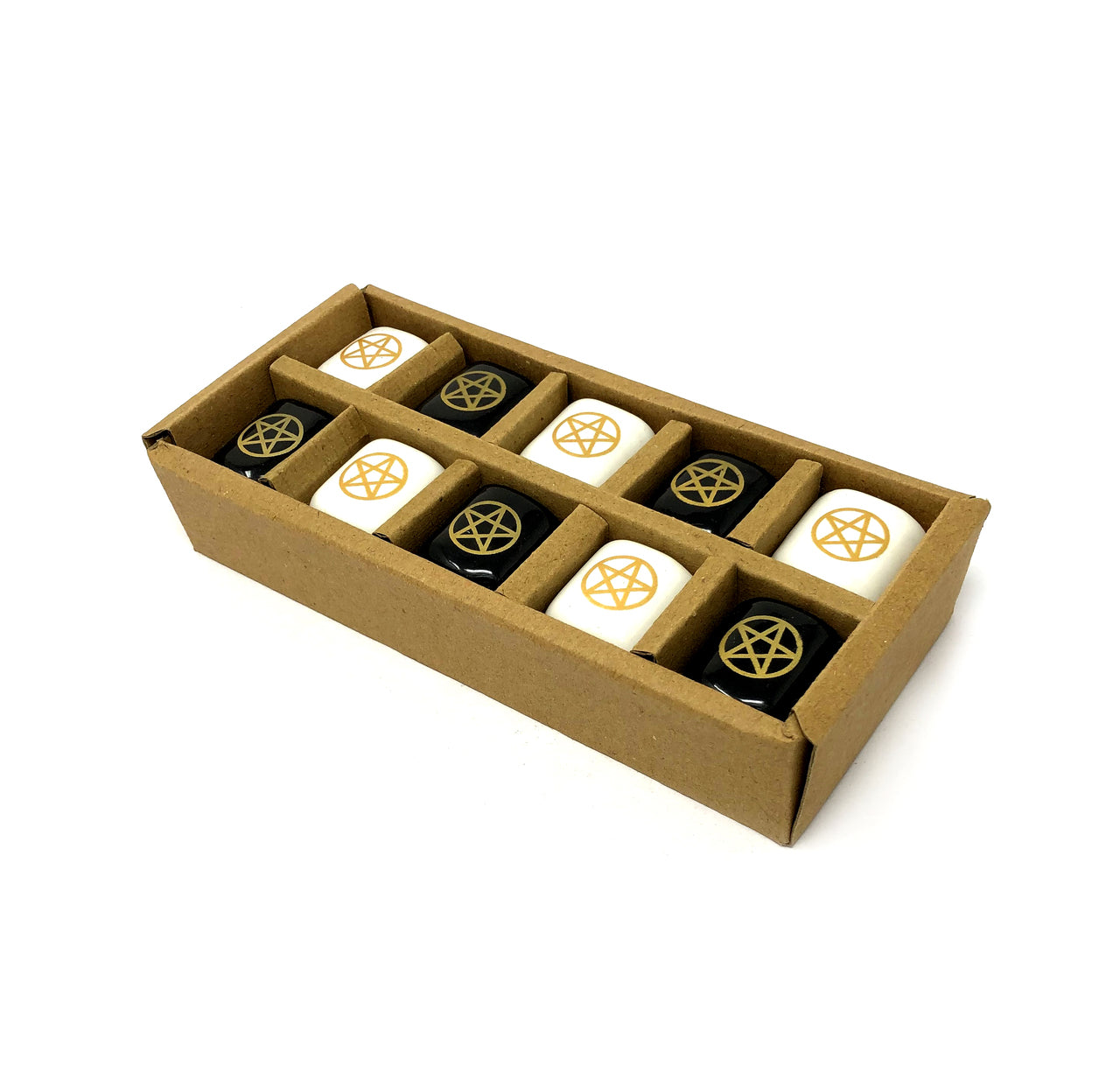 Ceramic Chime Candle Holder With Pentacle