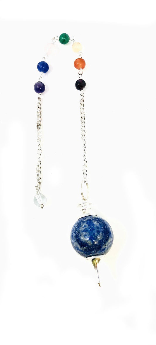 Lapis Lazuli Chakra chain Ball Pendulum