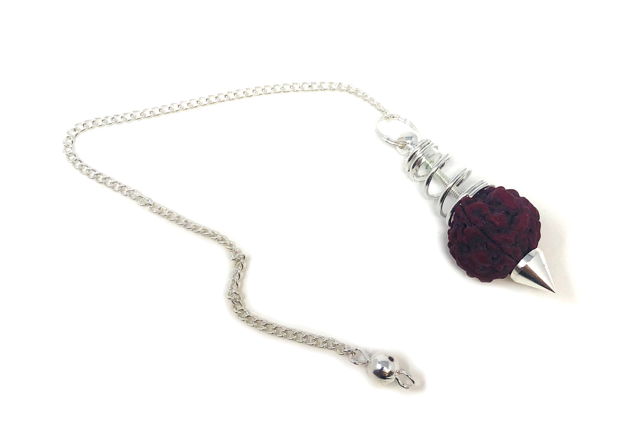 Ball Pendulum Rudraksha Silver spiral