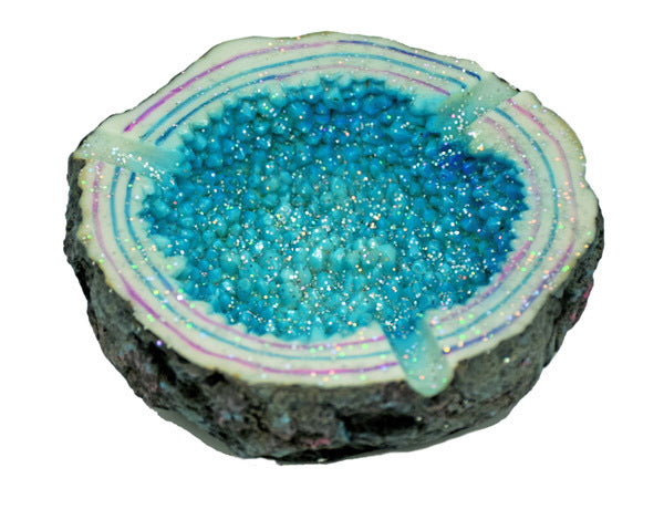 Blue Crystal Ashtray