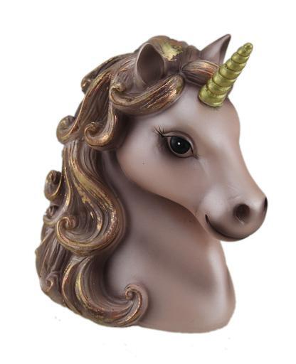 Beautiful Light Pink Unicorn Coin Bank With Hand Painted Gold Accents