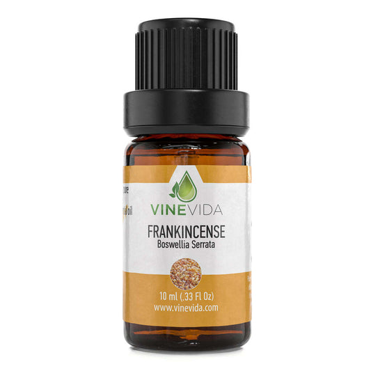 100% Pure Frankincense Essential Oil - 10mL Undiluted Frankincense Oil by VINEVIDA - Frankincense Essential Oil for Skin and Face - Aromatherapy Oil for Diffuser - Frankincense for Meditation, Healing