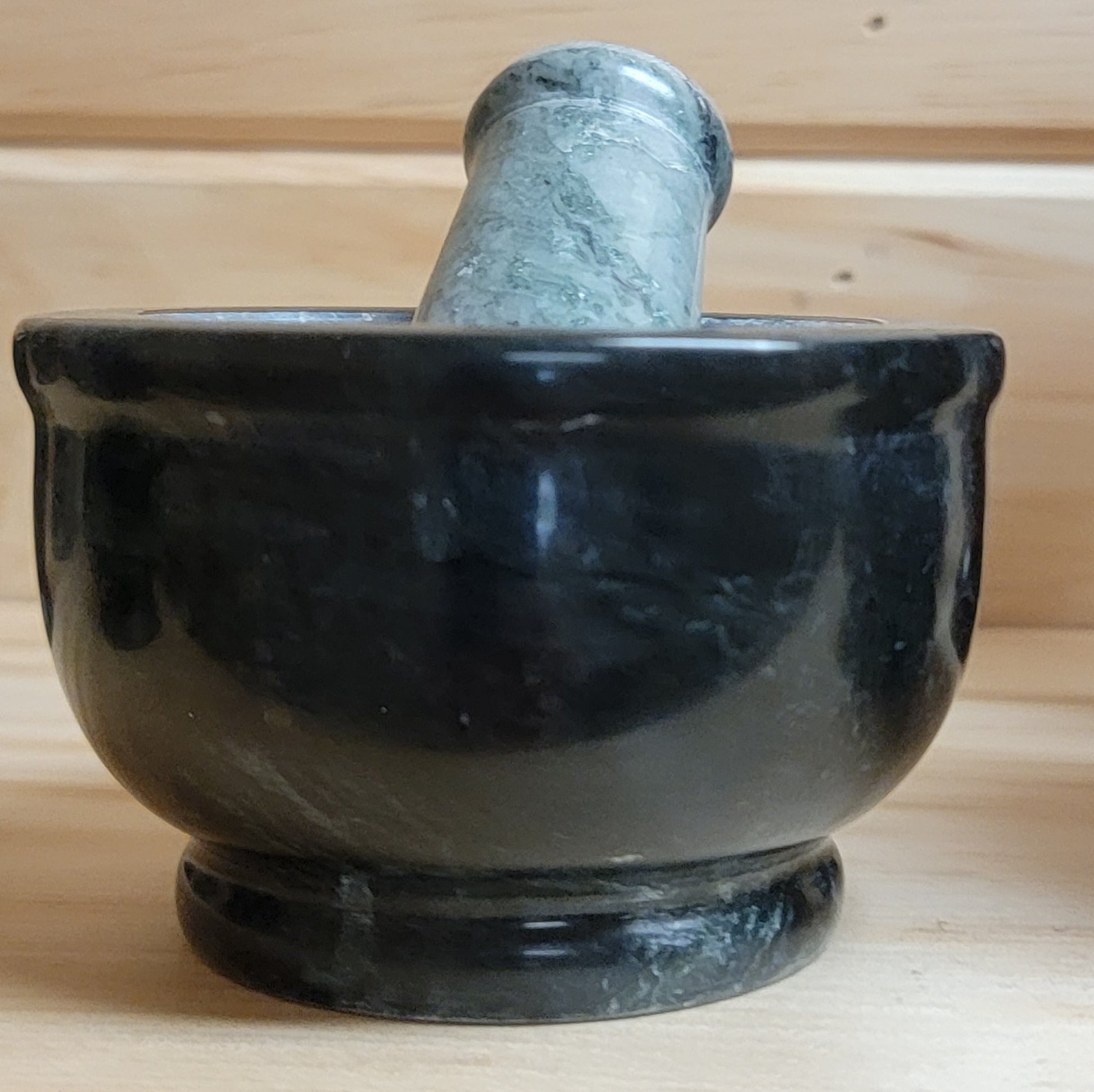 Mortar & Pestle 4 Inch Green Marble