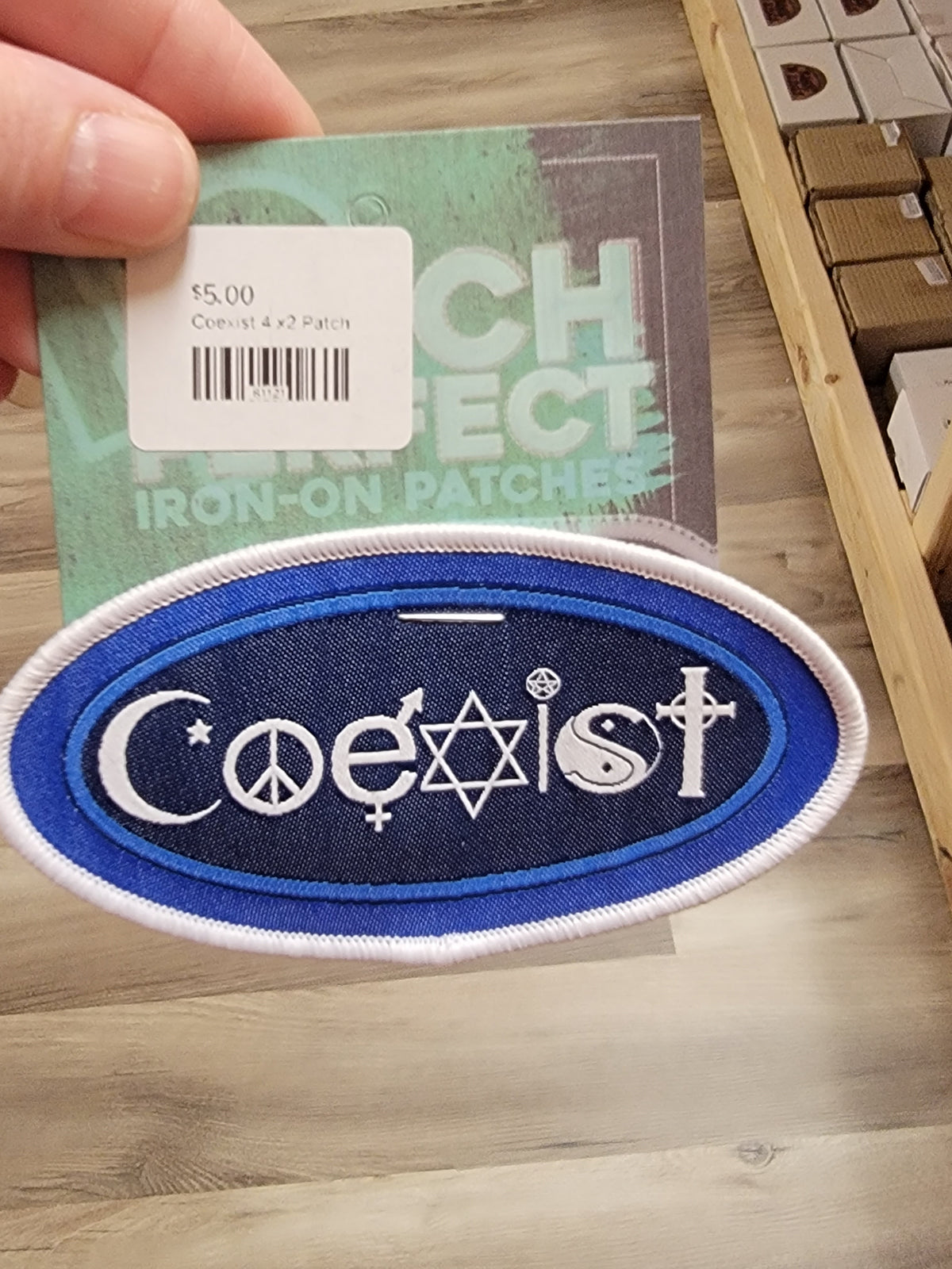 Coexist Pin Coexist 4 x2 Patch – Divine Intentions
