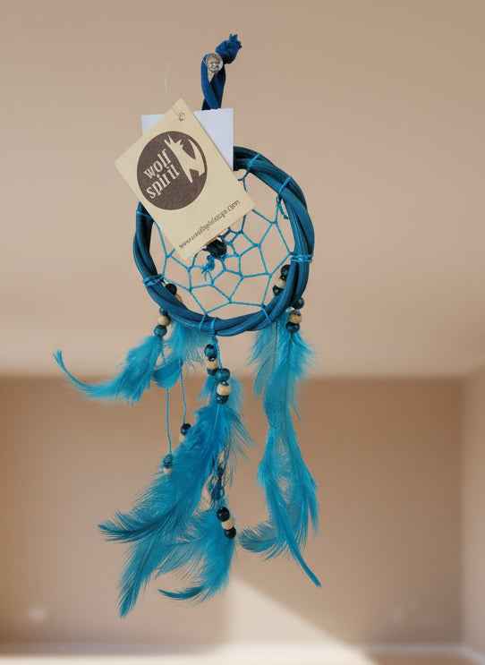 Rattan Dreamcatcher Turquoise - A Beautifully Crafted Bohemian Decor Piece