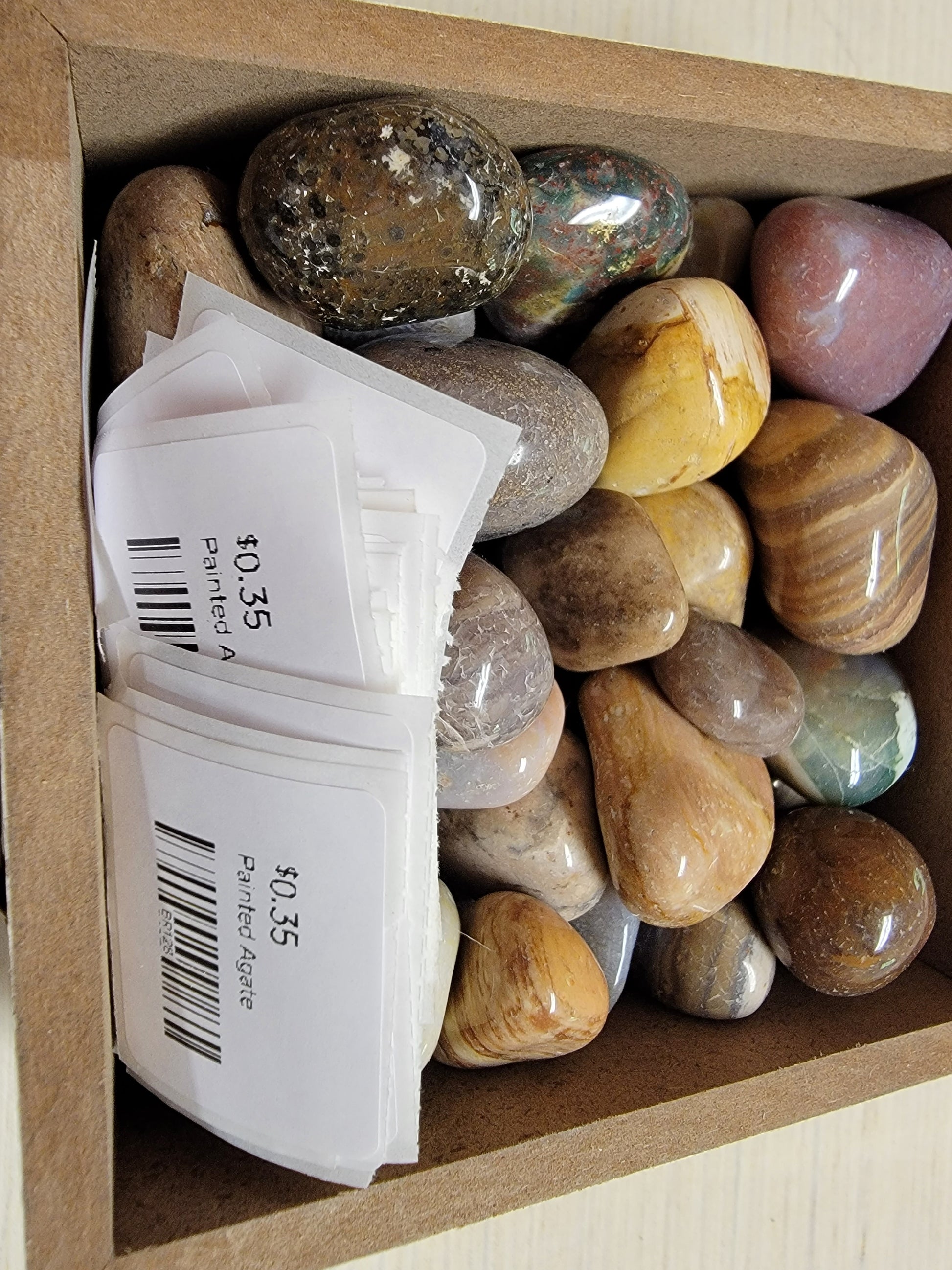 Painted Agate Tumbled Stones