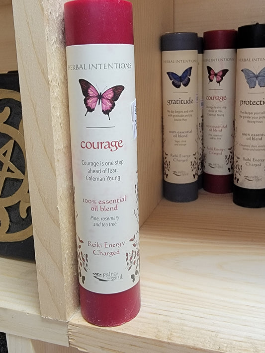 Herbal Intentions Courage Candle