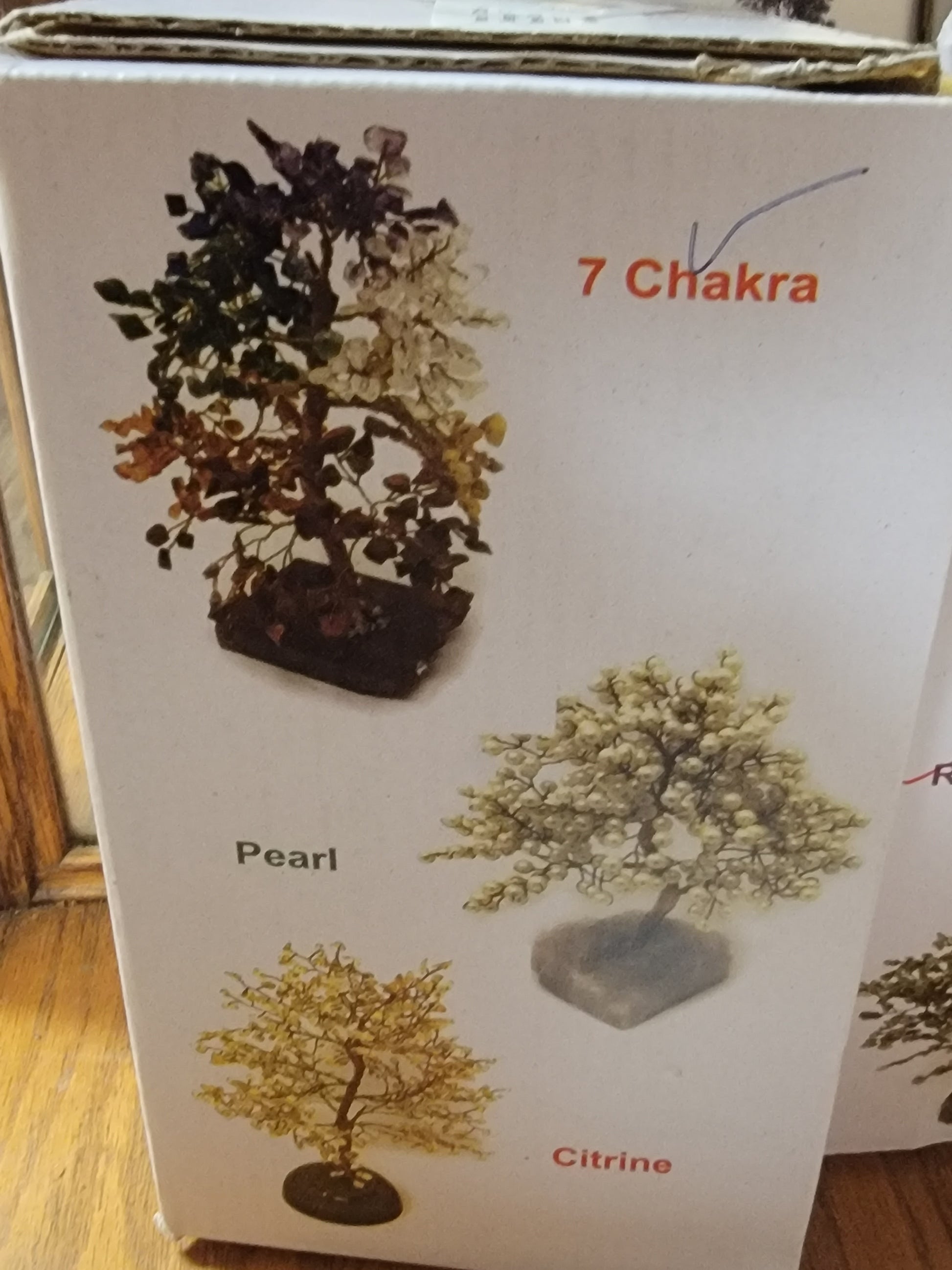 7 Chakras Gem Stone Tree 7 Inch