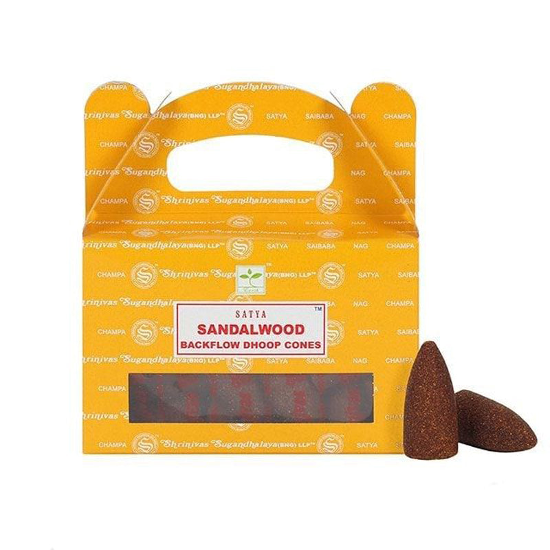 Satya Sandalwood Back Flow Incense Cones